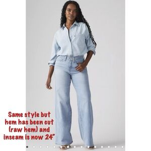 Levi’s 318 Shaping Wide Leg Jeans- Altered